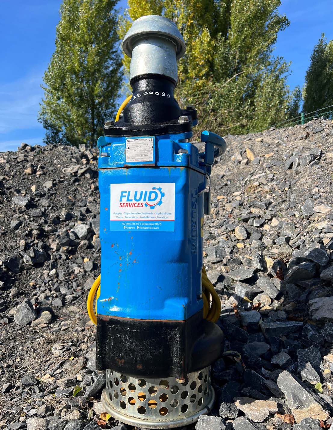 Pompe conçue pour les eaux de pluie, eaux chargées en sable, eaux souterraines