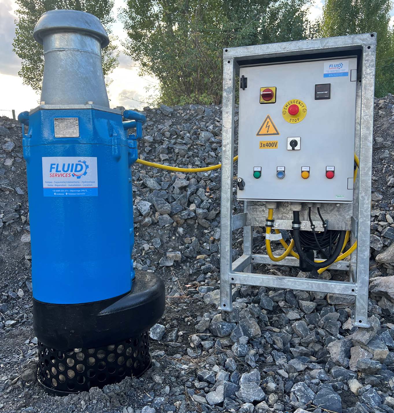 Pompe conçue pour les eaux de pluie, eaux chargées en sable, eaux souterraines